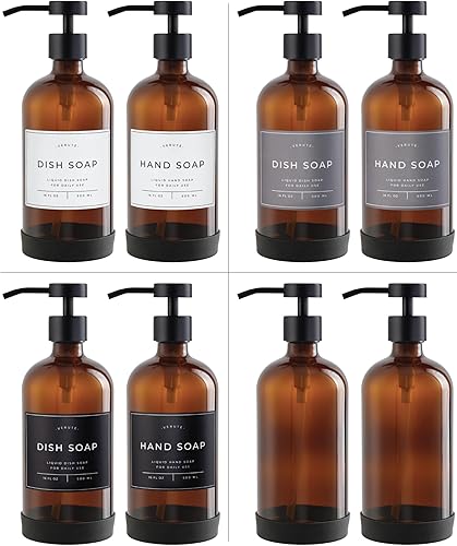 16oz Refillable Glass Bottles - Set of 2