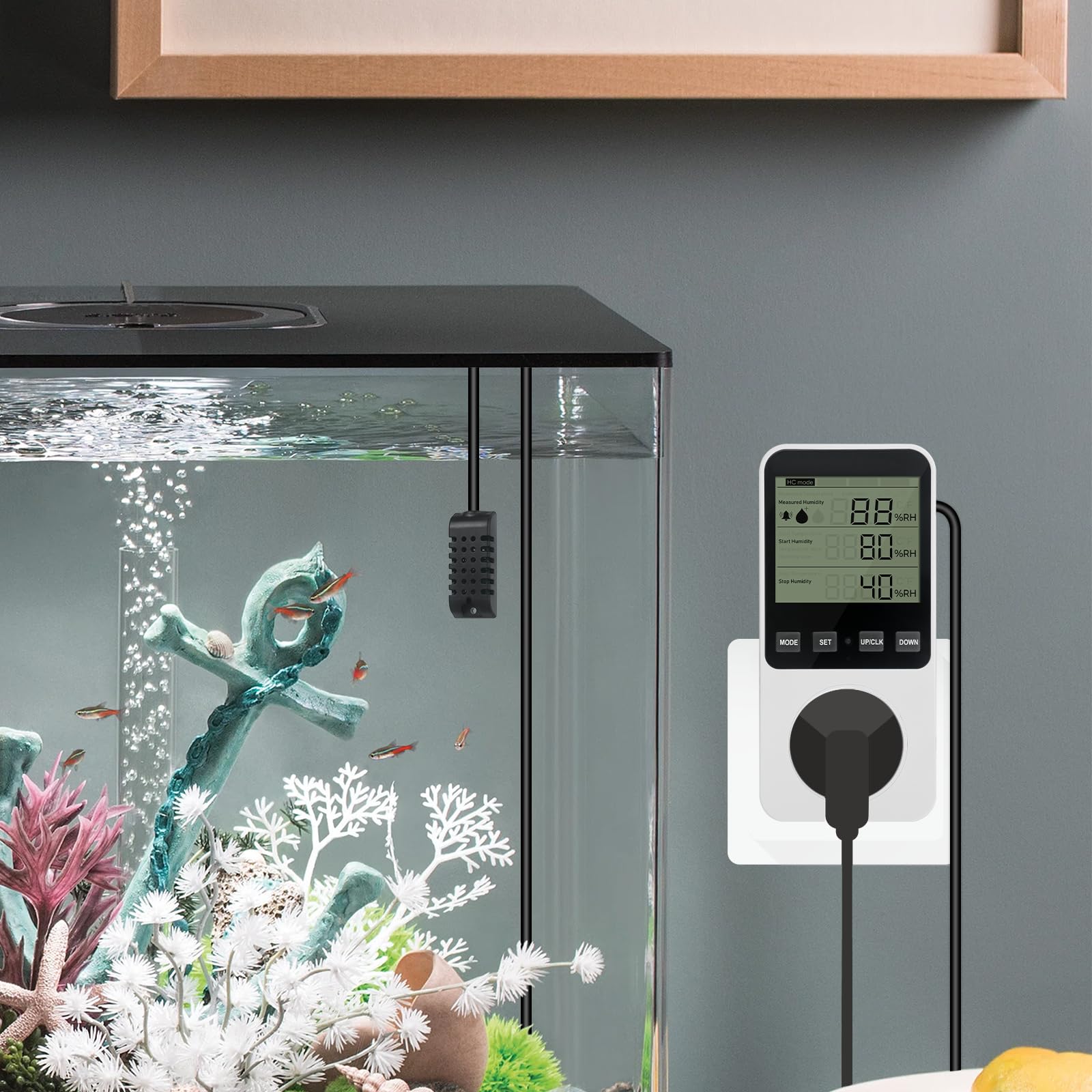 Image secondaire de Régulateur d'Humidité Numérique avec Alarme et Capteur 230V