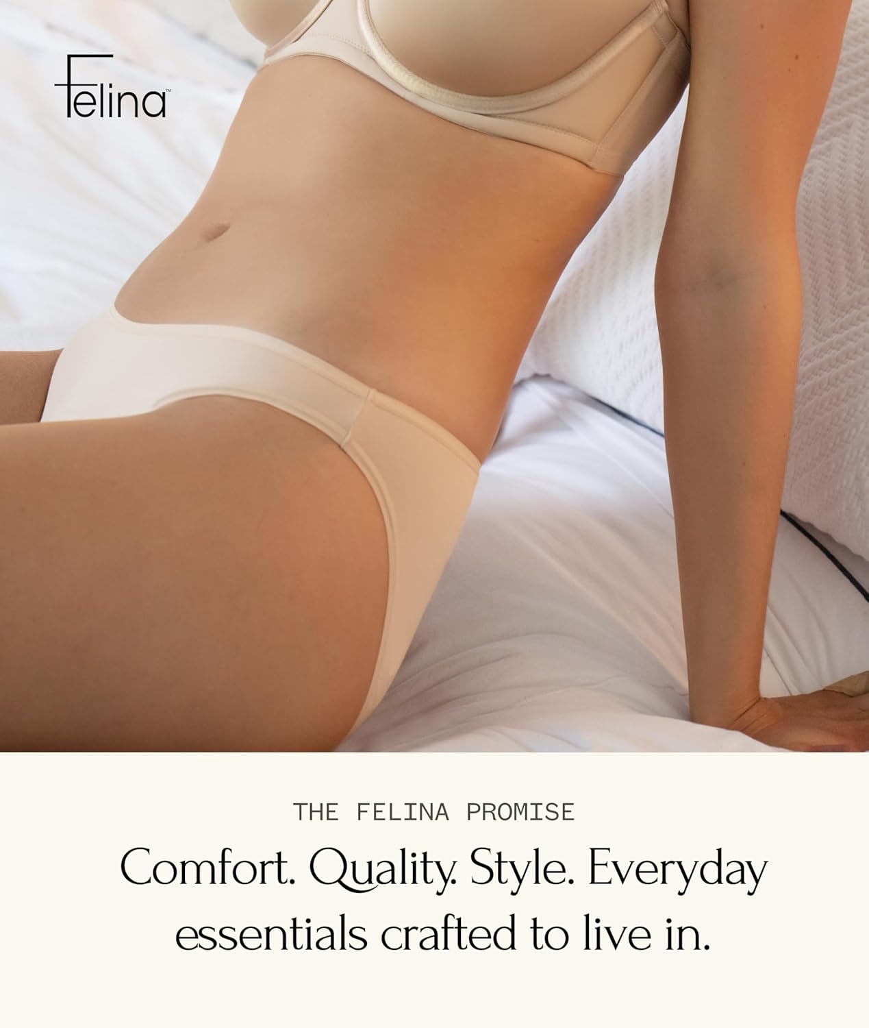 Felina Smooth Low Rise Bikini Panties - Seamless Underwear for Women, Panties for Women (5-Pack)