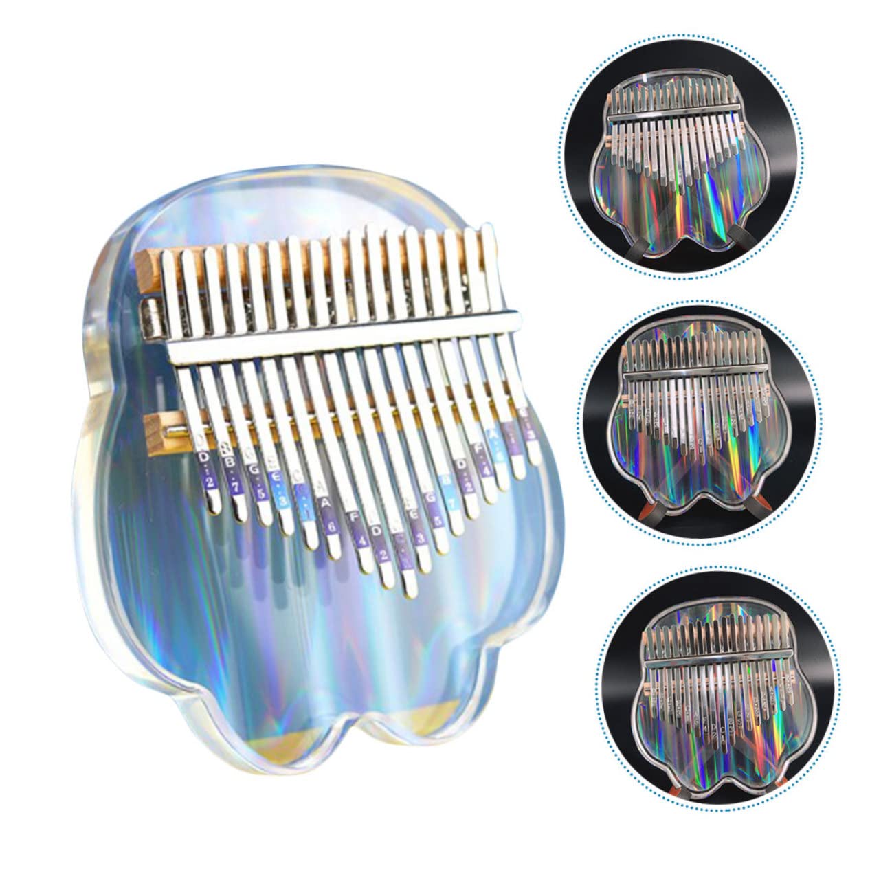 1 Set Pollice Mini Kalimba Pianoforte Piccolo Strumento Kalimba Per Principianti Strumenti Musicali Per Pianoforte A Dita Forniture Strumento Musicale Acrilico