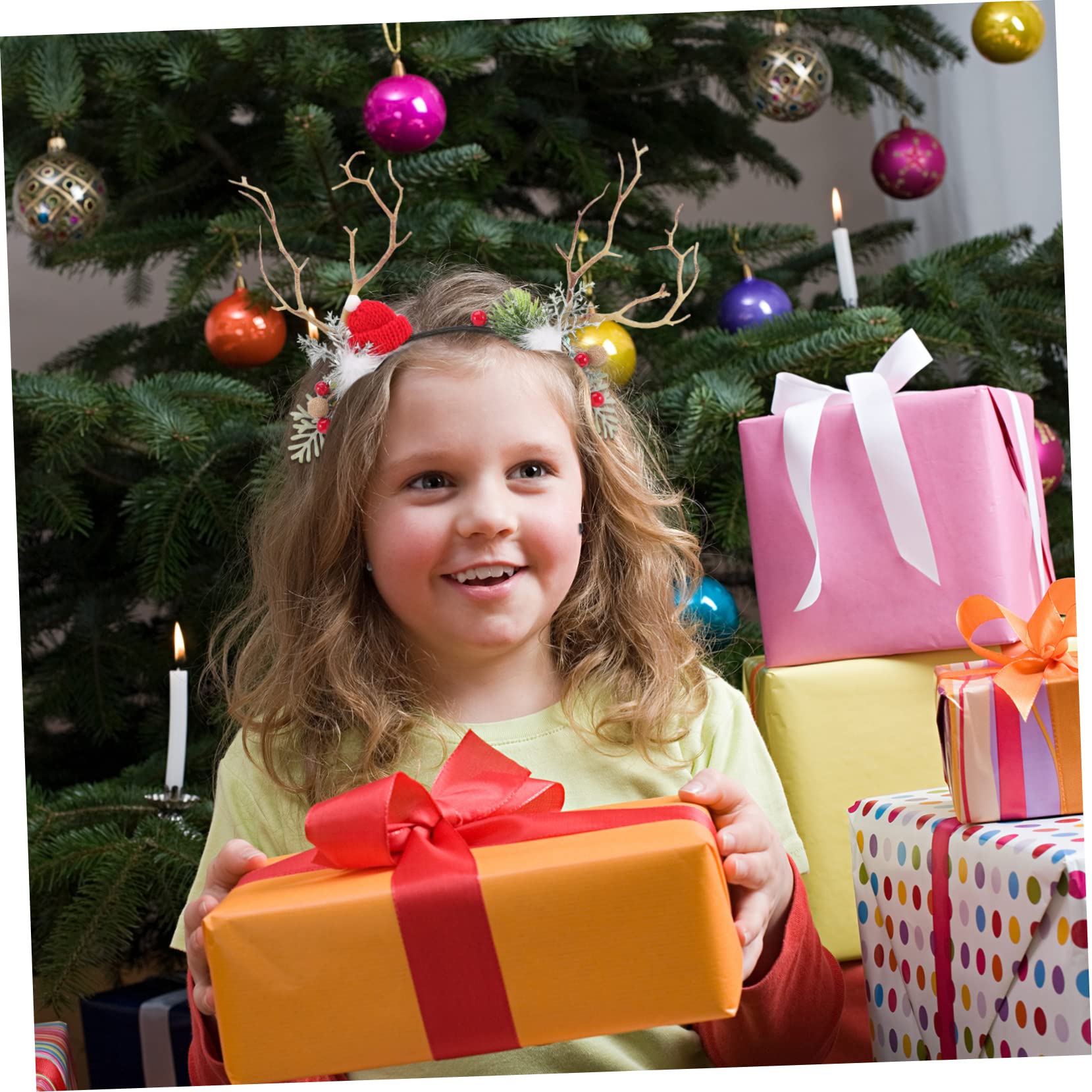 ibasenice 6pièces Bandeau avec Cornes De Renne pour Noël Accessoires De Fête Amusants pour Cheveux pour Photos Famille Et Entre