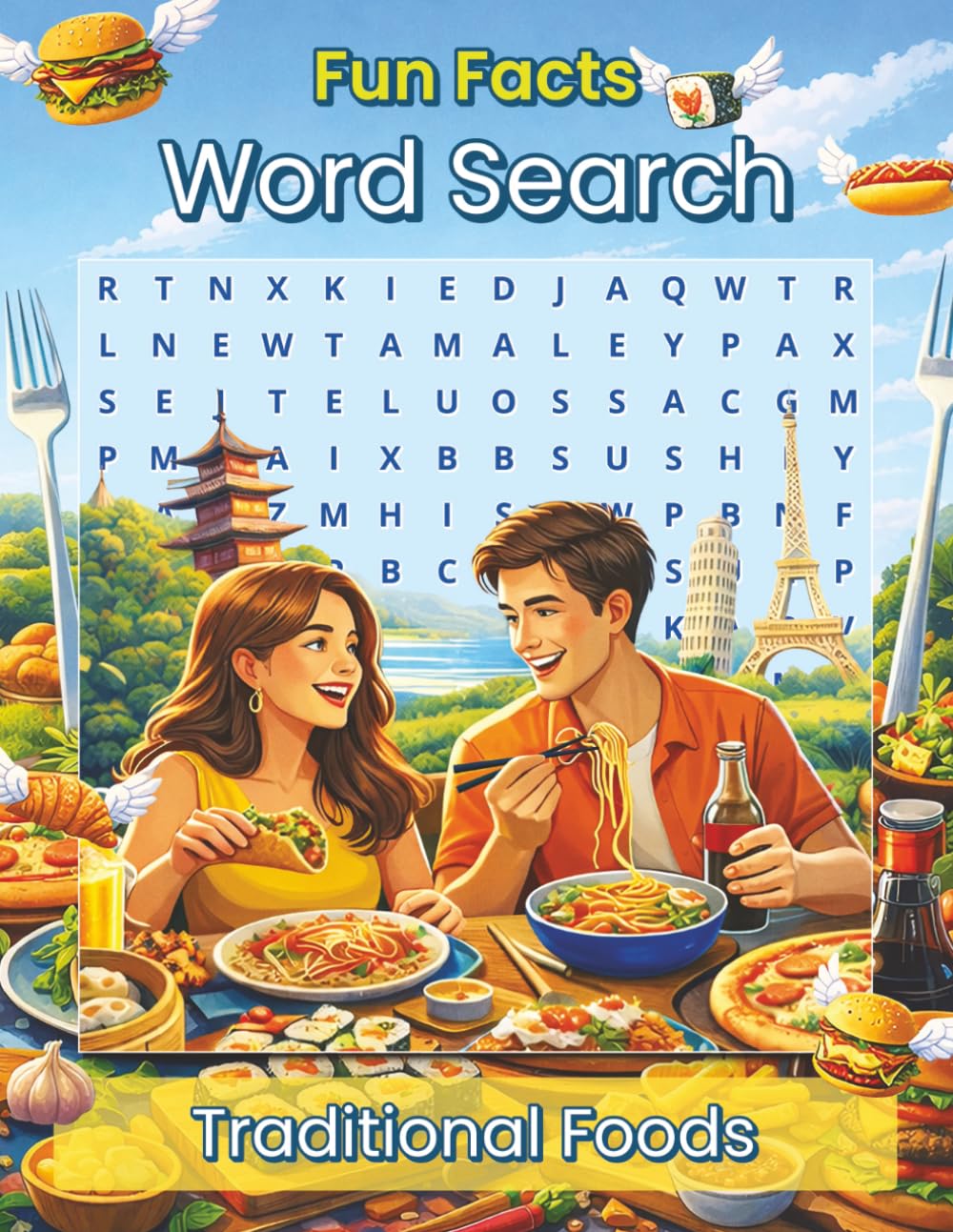 Fun Facts Word Search: Traditional Foods and Cuisines from Around the Globe (Fun Facts Word Search: Cuisine Series)