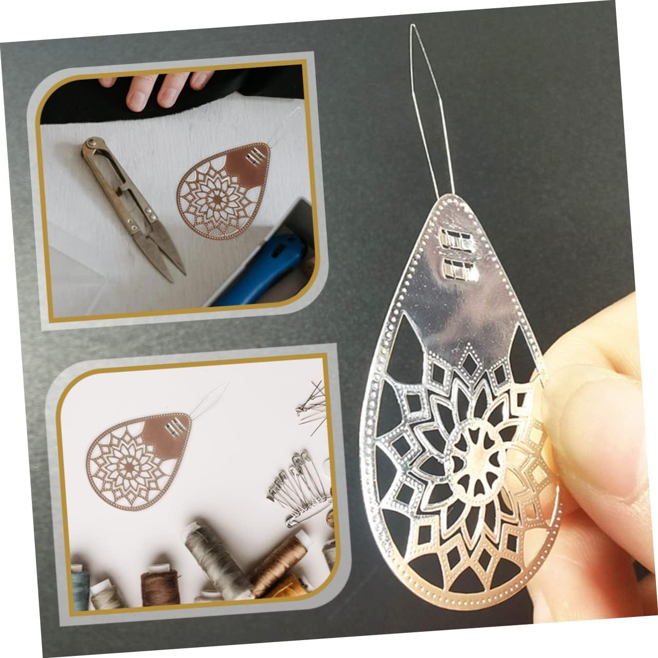Homoyoyo 3pcs Sewing Needle Threader for Yarn Cross Stitch Auto Threader Needle Holder for Elderly Practical Sewing Tool