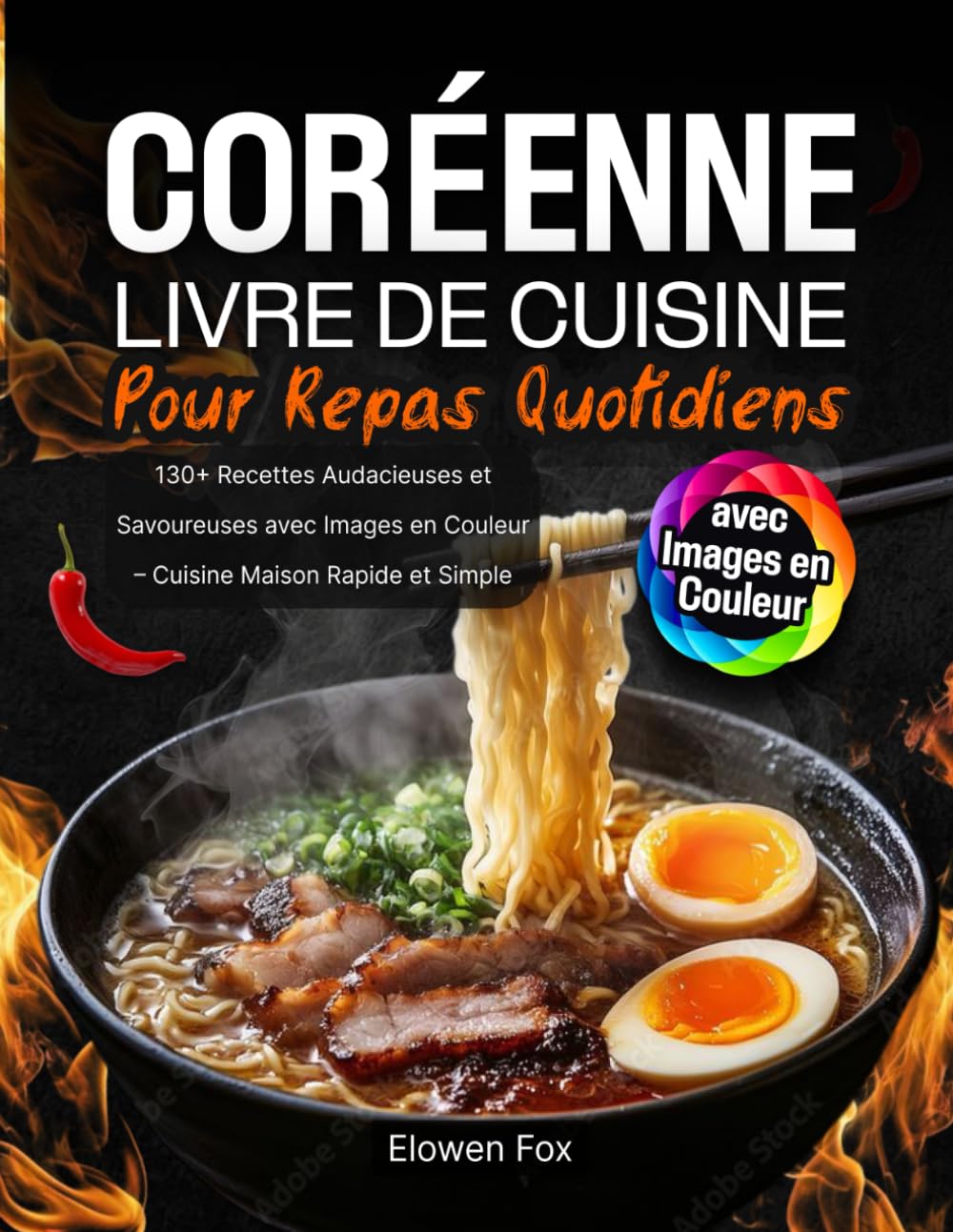 Livre de Cuisine Coréenne pour Repas Quotidiens: 130+ Recettes Audacieuses et Savoureuses avec Images en Couleur – Cuisine Maison Rapide et Simple