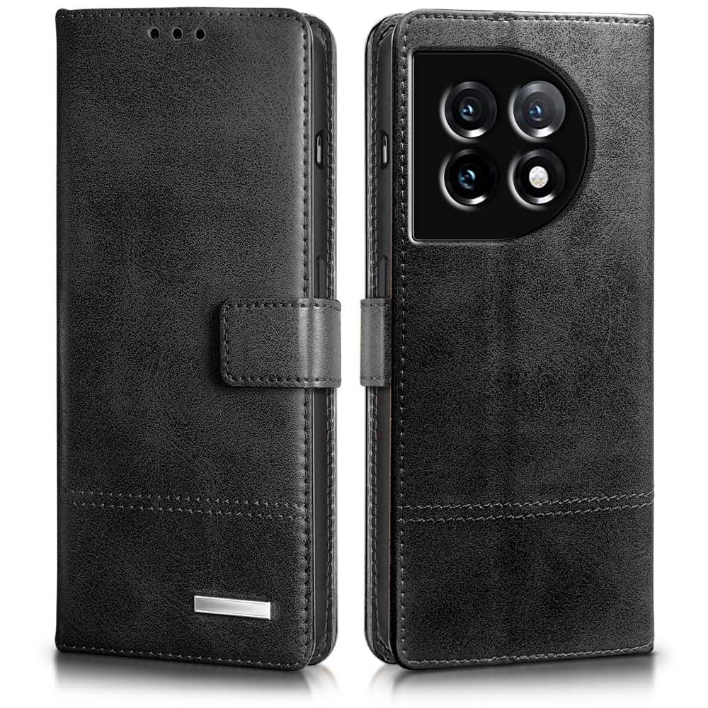 WOW IMAGINE Shock Proof Hand Stitched Royal Flip Cover Case for 1+ OnePlus 11 5G (Flexible | Leather Finish | Wallet Case Card Holders & Stand | Tanned Black) (B0C8TJM9CR) Amazon Price History, Amazon Price Tracker