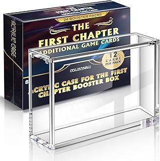Acrylic Display Case for DIS Lorca Booster Box, Magnetic Lid The First Chapter Booster Box Display Case, Dust Proof Protector & Showcase Box (24 Booster Packs Edition)