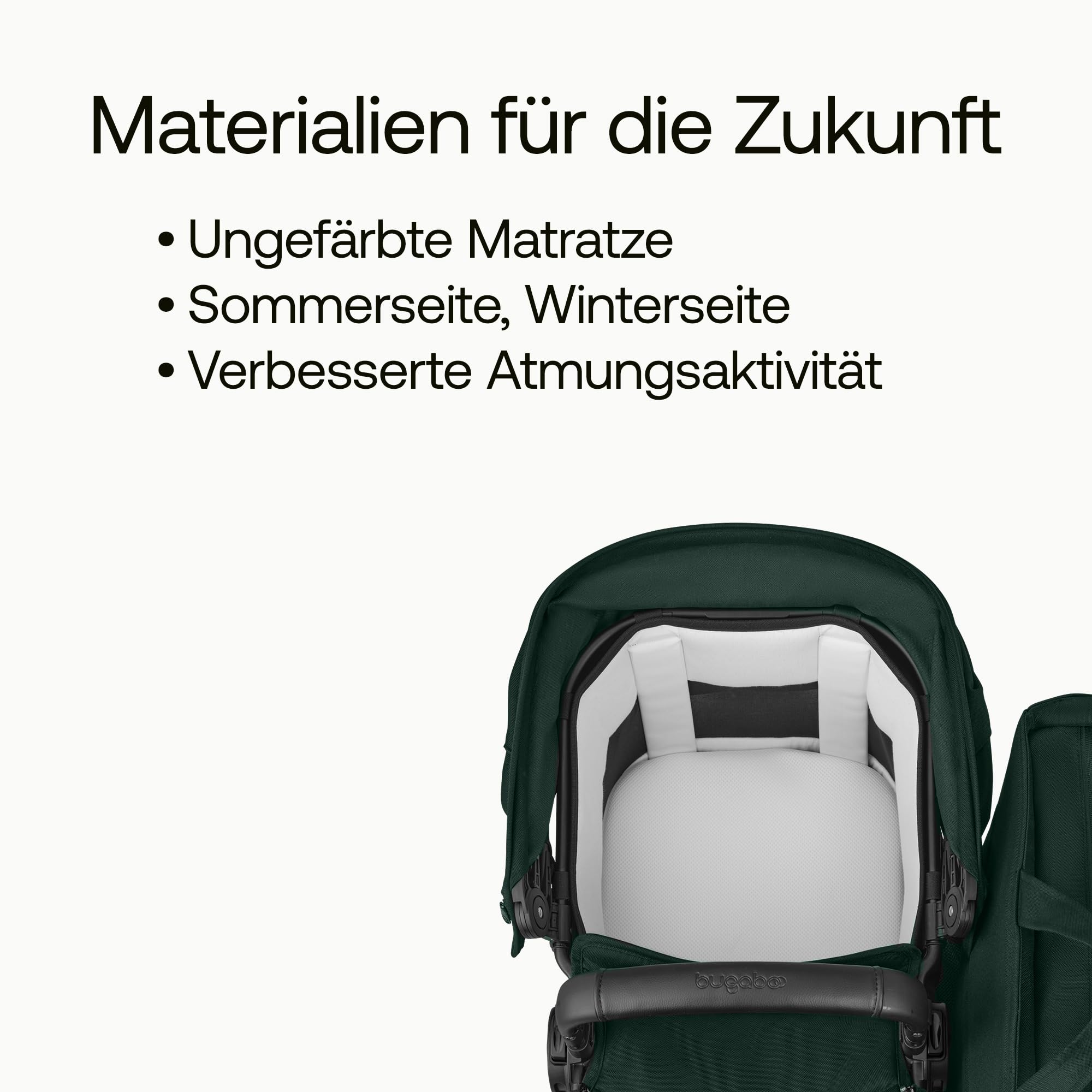 Bugaboo Donkey 6 Single 2-in-1-Kinderwagen, umbaubar zum Doppel- und Zwillingskinderwagen, Fern Green