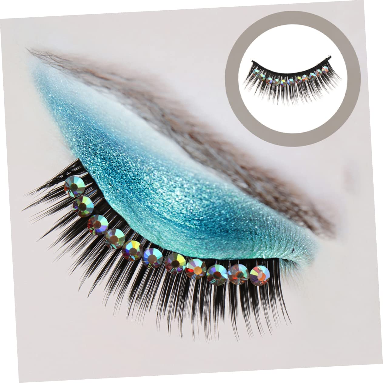 Ipetboom 40pares Pestañas Postizas Brillantes Para Maquillaje De Mujeres Extensiones De Ojos Largos y Dramáticos Para Fiestas Cosplay y Eventos Especiales