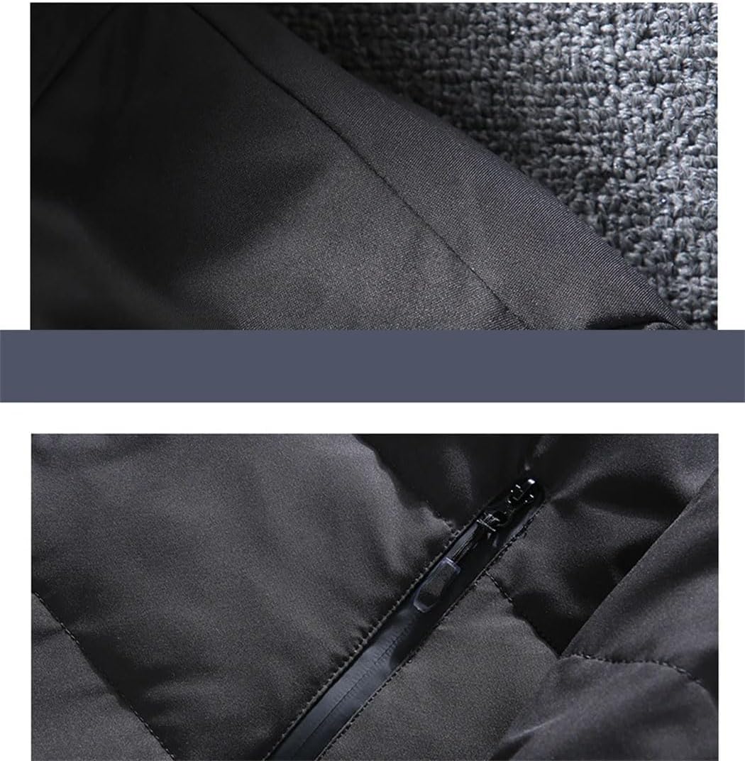 Haitpant Men Winter 90% Down Long Coats Casual Thicken Outwear Duck Feather Jacket Adjustable Hooded Parka