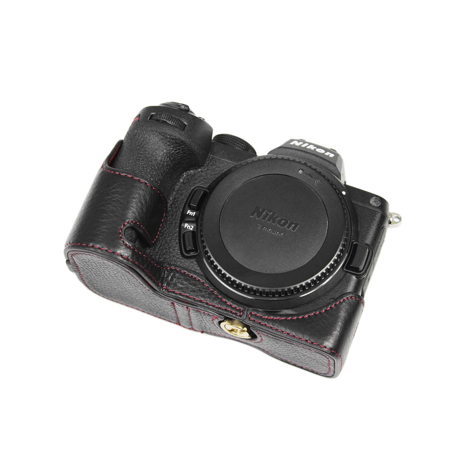 MUZIRI KINOKOO - Funda de piel auténtica para Nikon Z 5, funda protectora de piel para Nikon Z5, color negro