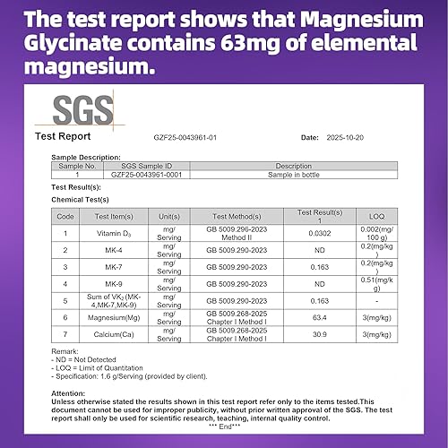 Vista 8 de Paquete de 2 Suplemento de Cápsulas Blandas de Glicinato de Magnesio de Alta Absorción de 400mg, Magnesio con Calcio - Altamente Biodisponible
