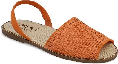 MIA Womens Brazil Woven Slingback Sandals