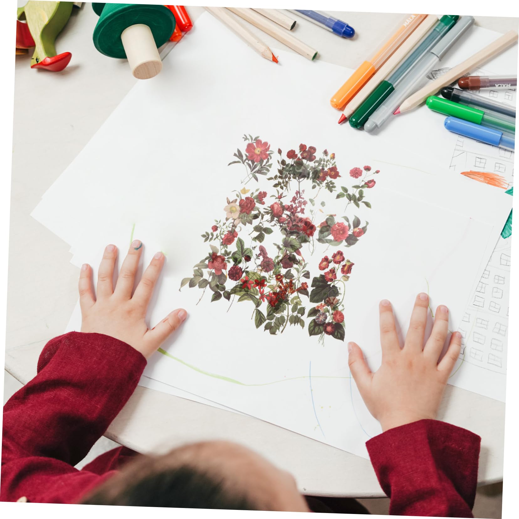 NUOBESTY 30paquetes Pegatinas De Para Scrapbooking De Stickers Aesthetic Multiusos Para Manualidades y Álbumes