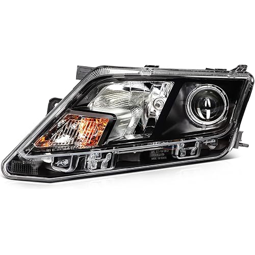 ECCPP Headlight assembly Fit 2010-2012 for Ford Fusion Chrome Housing Left Side Headlight FO2502273