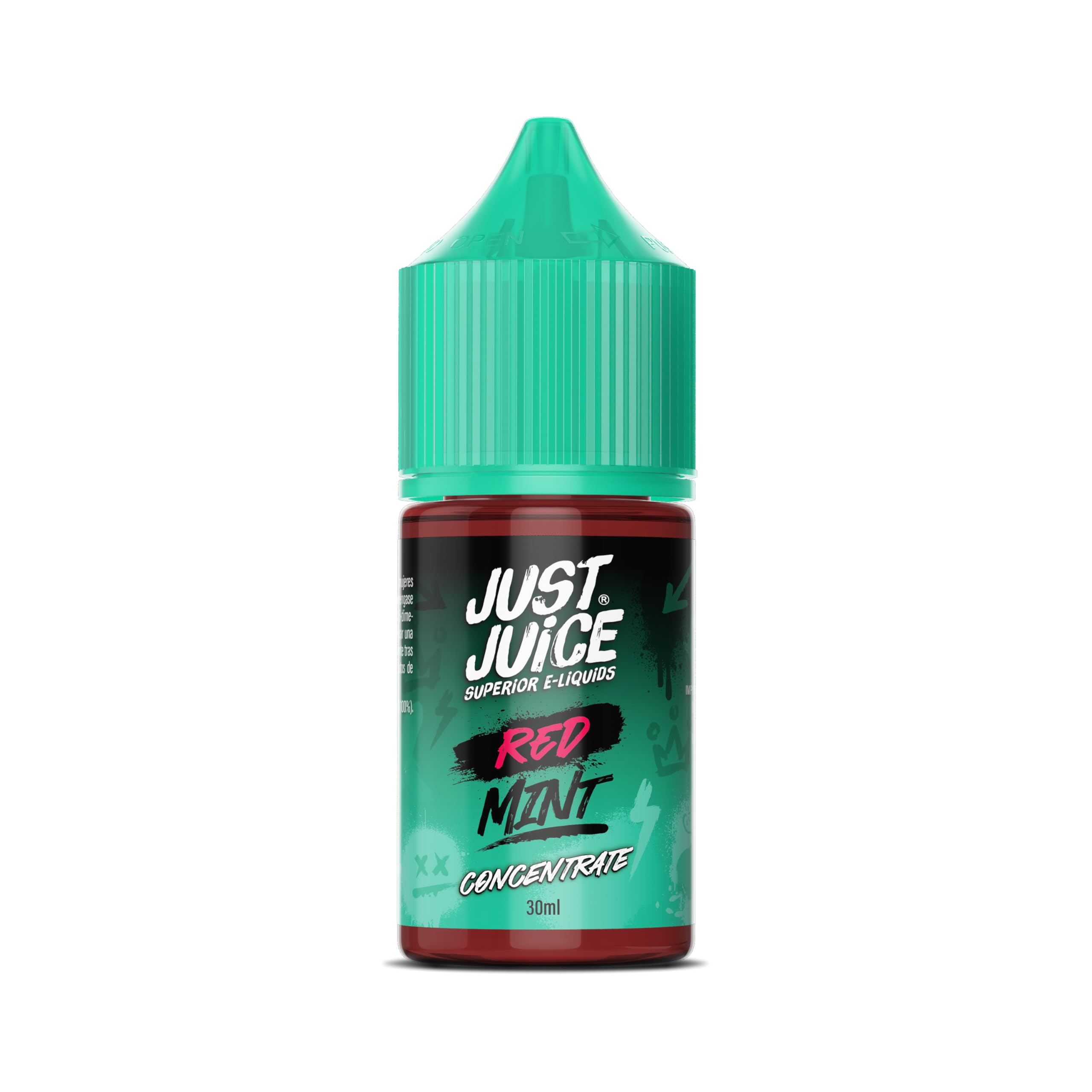 Just Juice Superior E-Liquids Vape Concentrate, 30ml E-Liquid, 100% PG, DIY, Use as Stand-Slone Flavour or Blend to Make your Own E Liquid Creations - Red Mint