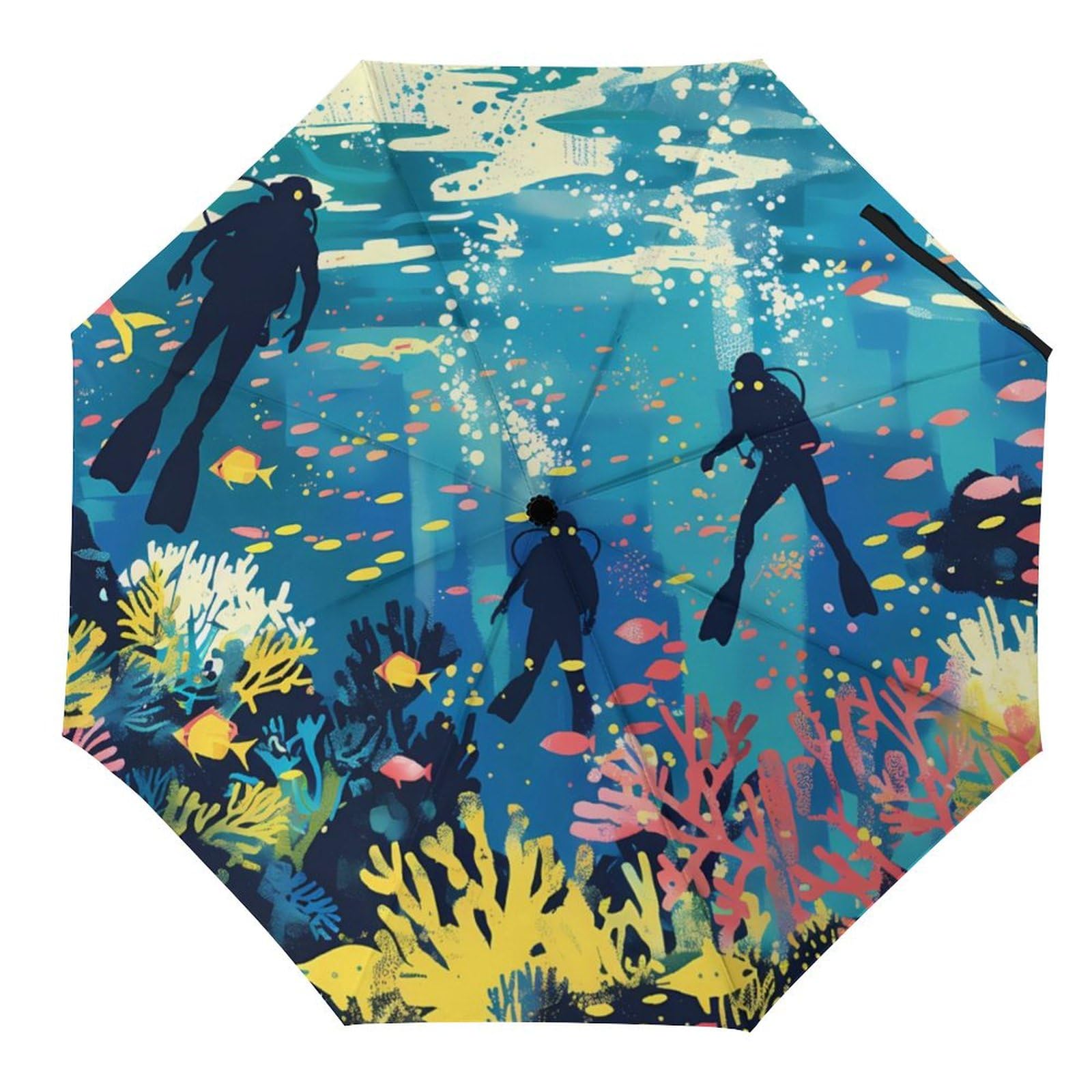 Life Sea Diver Travel Umbrella Portable Windproof Folding Umbrella for Rain Auto Open Close Automatic