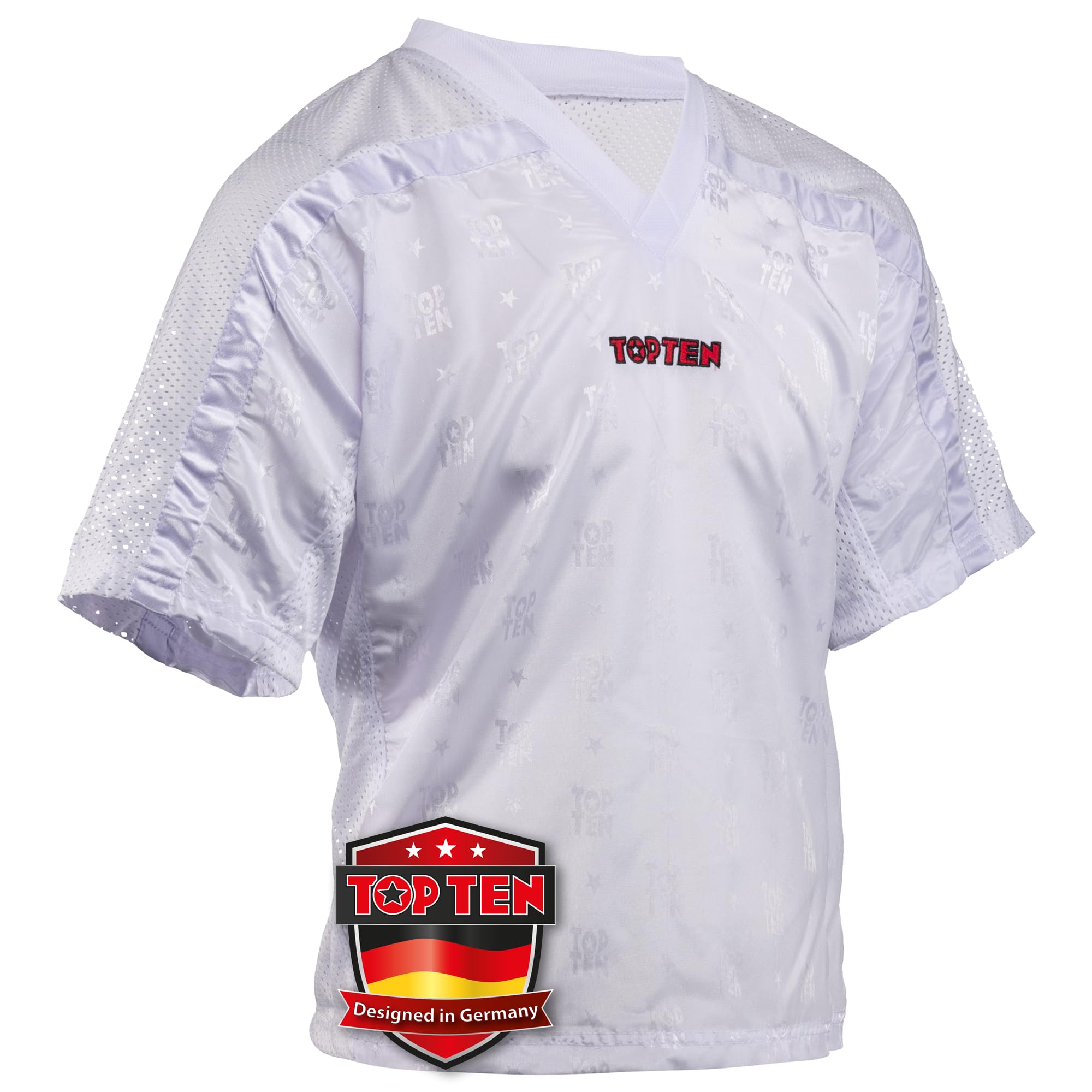 T-Shirt mit V-Ausschnitt zum Kickboxen „Kickboxjacke Mesh“