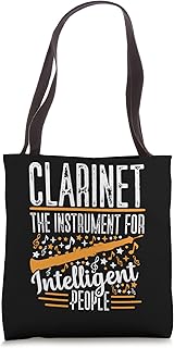 Intelligent People Clarinet Player Musician Music Instrument Tote Bag