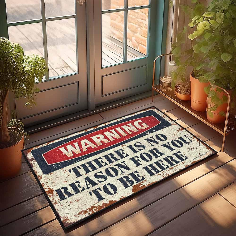 Tapis de bienvenue extérieur style ferme pour décoration de terrasse et entrée de bar