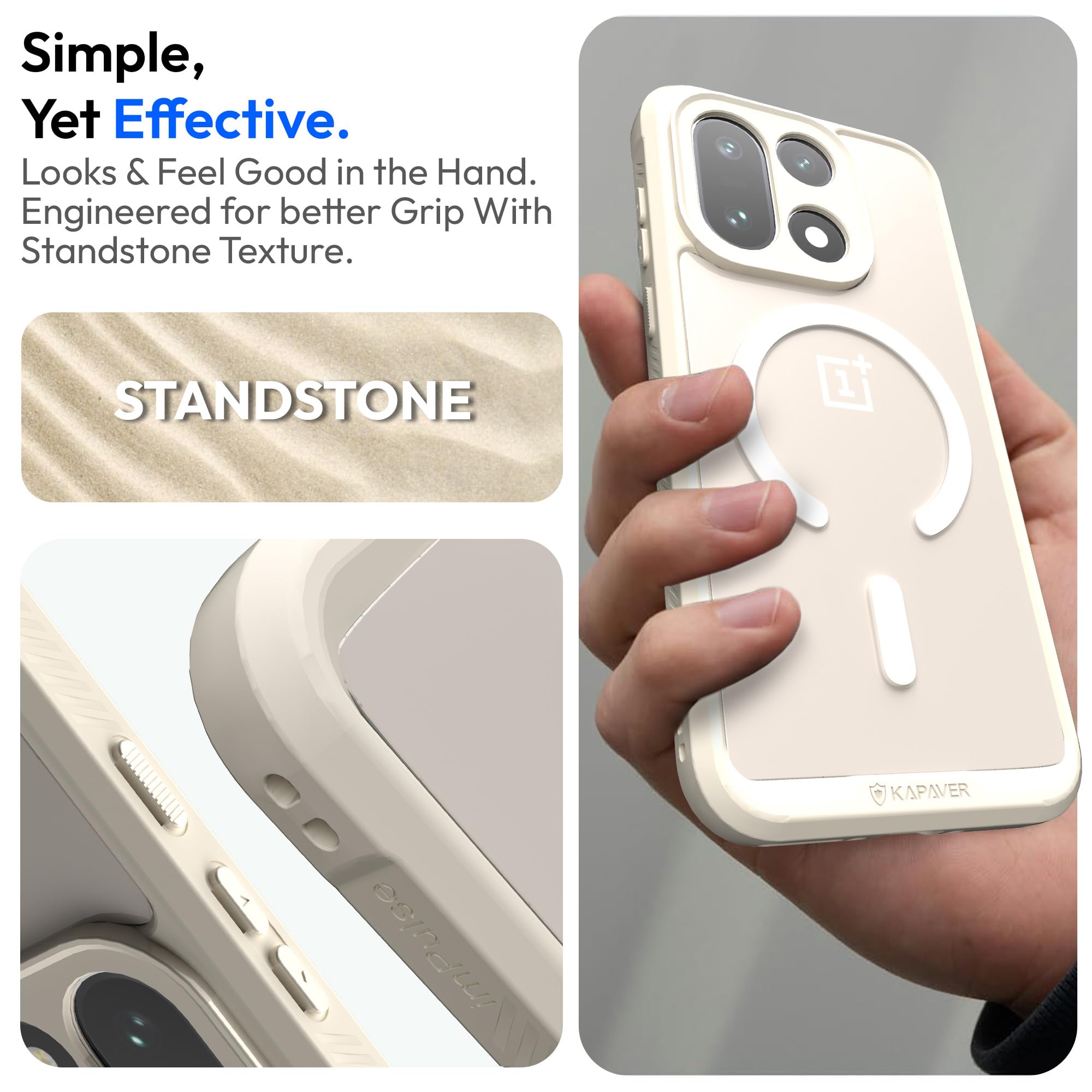 KAPAVER Mag-X Case for OnePlus 15 - MagSafe Compatible -4