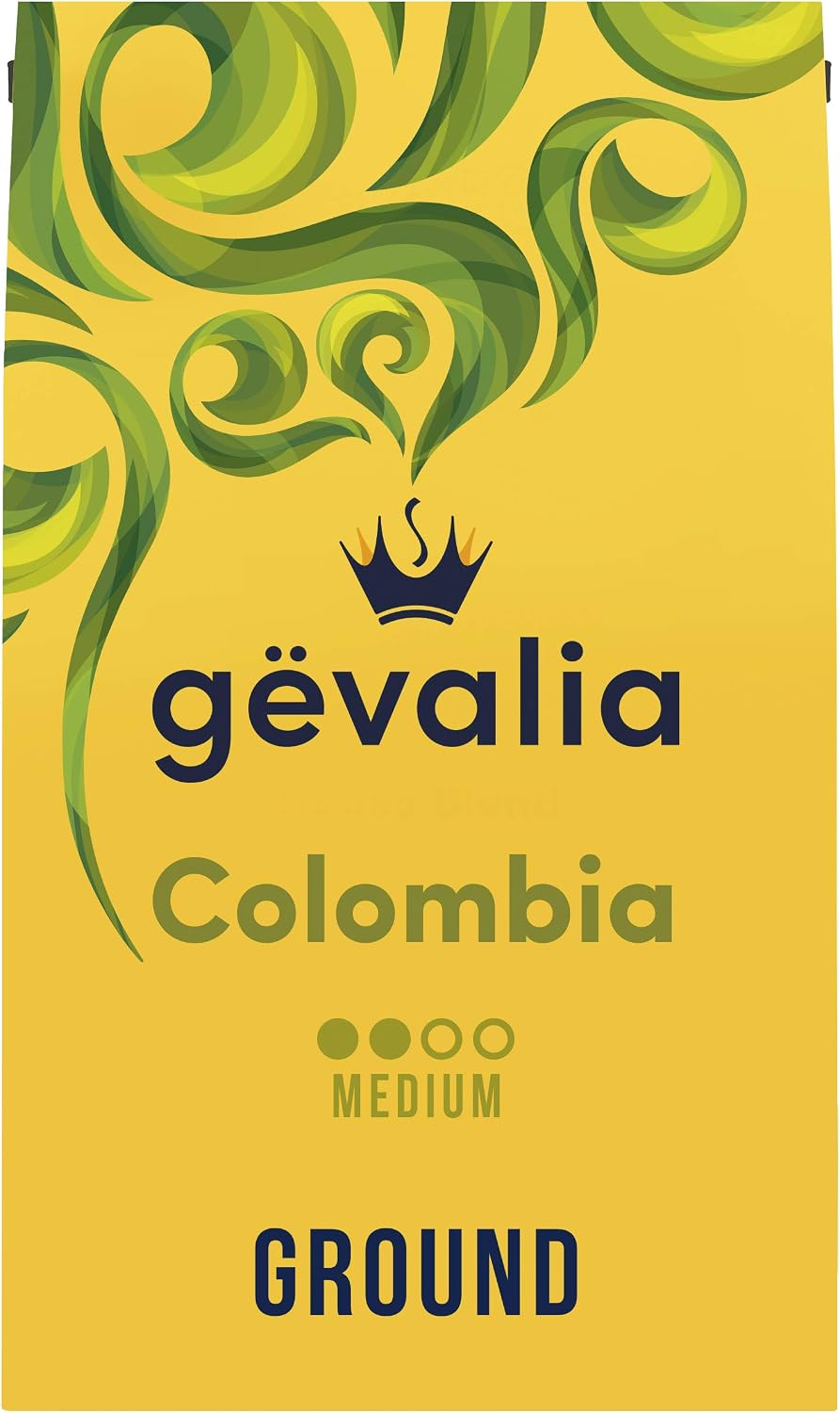 Gevalia Colombia Medium Roast Ground Coffee – 20oz Bag