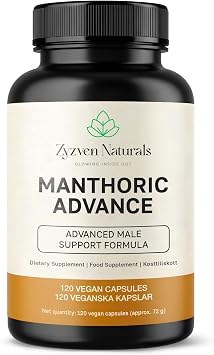 Zyzven Naturals Manthoric Advance Mens Performance Supplement 120 Capsule