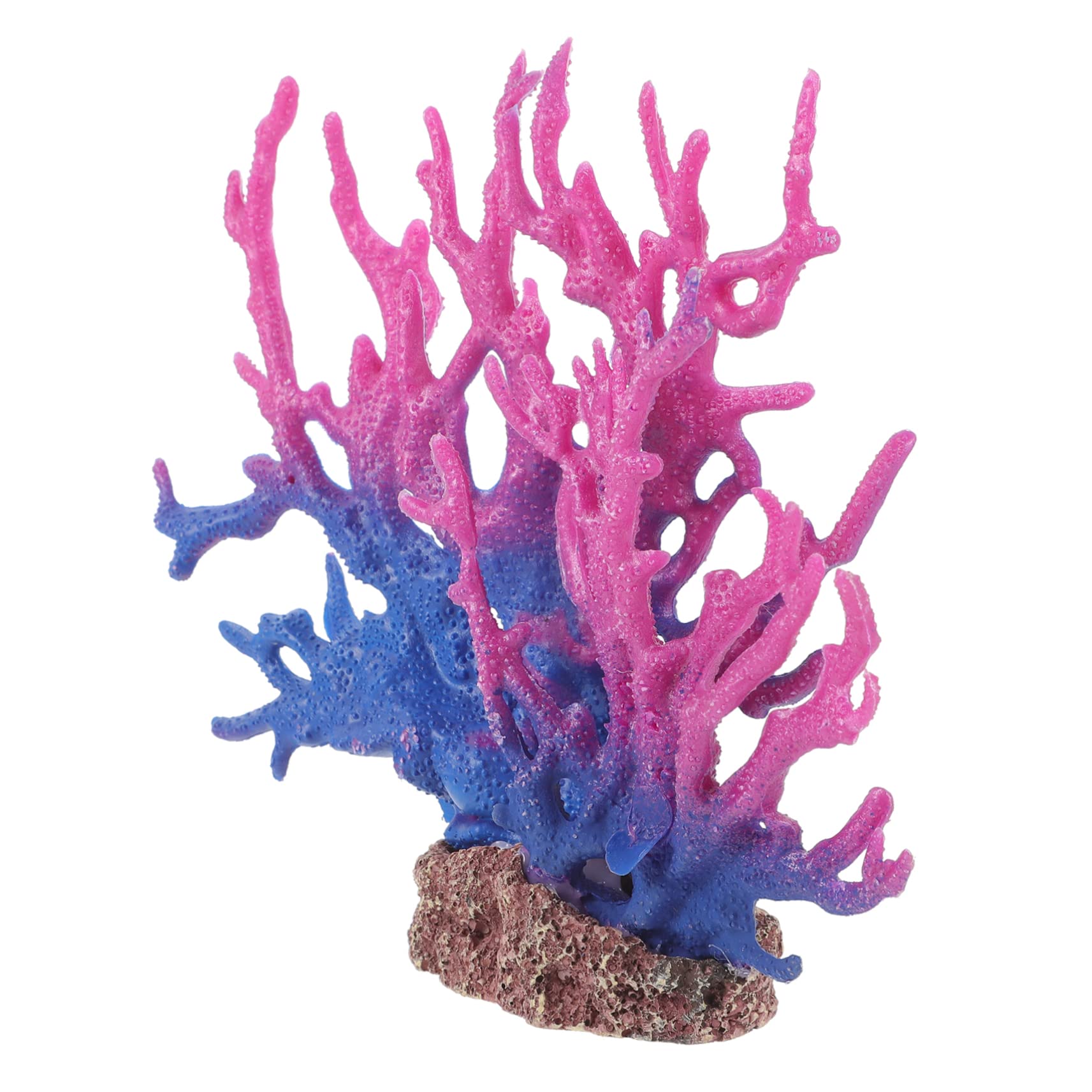 GALPADA Artificial Coral Aquarium Decor Tank Plant for Lifelike Fish Tank Landscape Vivid Resin Coral Ornament with Durable Base for Stunning Aquarium Decoration