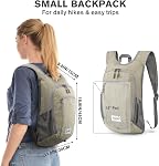 G4Free 10L/15L /20L Hiking Backpack Lightweight Packable Hiking Daypack Small Travel Outdoor Foldable Shoulder Bag