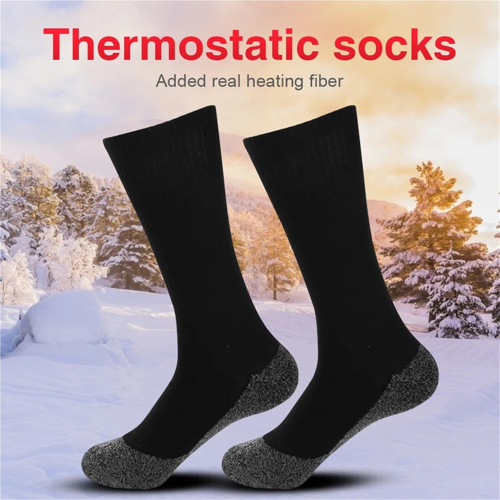 Calcetines térmicos autocalentables de invierno, suaves, elásticos, gruesos y antideslizantes, for hombre mujer, for esquí al aire libre, 5 o 10 pares Para Esquiar, Snowboard