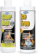 Ice Free 16 oz + Super Heat 8 oz Fuel Treatment Bundle - Prevents Fuel Jelling, Melts Ice, Improves Combustion, Reduces Soot, Cleans System (60-180)