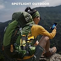 Vista 7 de MIXILIN Rechargeable Spotlight 99,000 Lumens, Super Bright LED Spotlight Flashlight Outdoor with COB Light & Foldable Tripod, 10000ɱAh Long Lasting