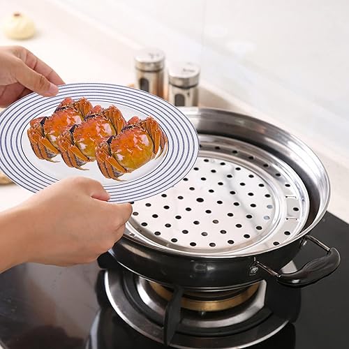 Miniatura 4 de Estante de cocina, estante redondo de acero inoxidable de 8 pulgadas para enfriar al vapor, hornear, conservas, freidora de aire, olla a presión,