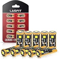 Vista 1 de LASFIT 194 LED Bulb 6000K White, T10 168 2825 W5W LED Replacement Light Bulbs, For Dome Map Light, Door Light, Courtesy Light, License Plate Light