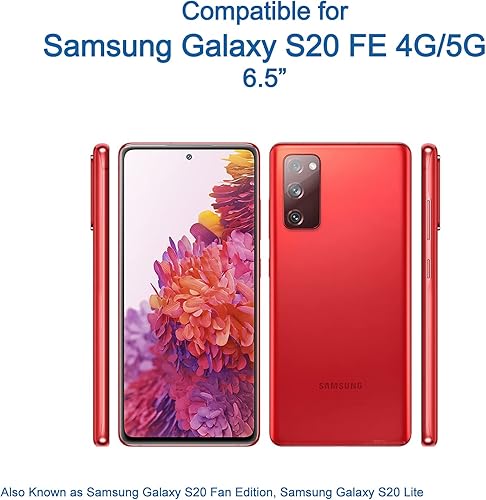 Miniatura 2 de Funda para teléfono Samsung Galaxy S20 FE 5G, no amarilla Parte trasera transparente combinada borde colorido a prueba de golpes para mujeres y