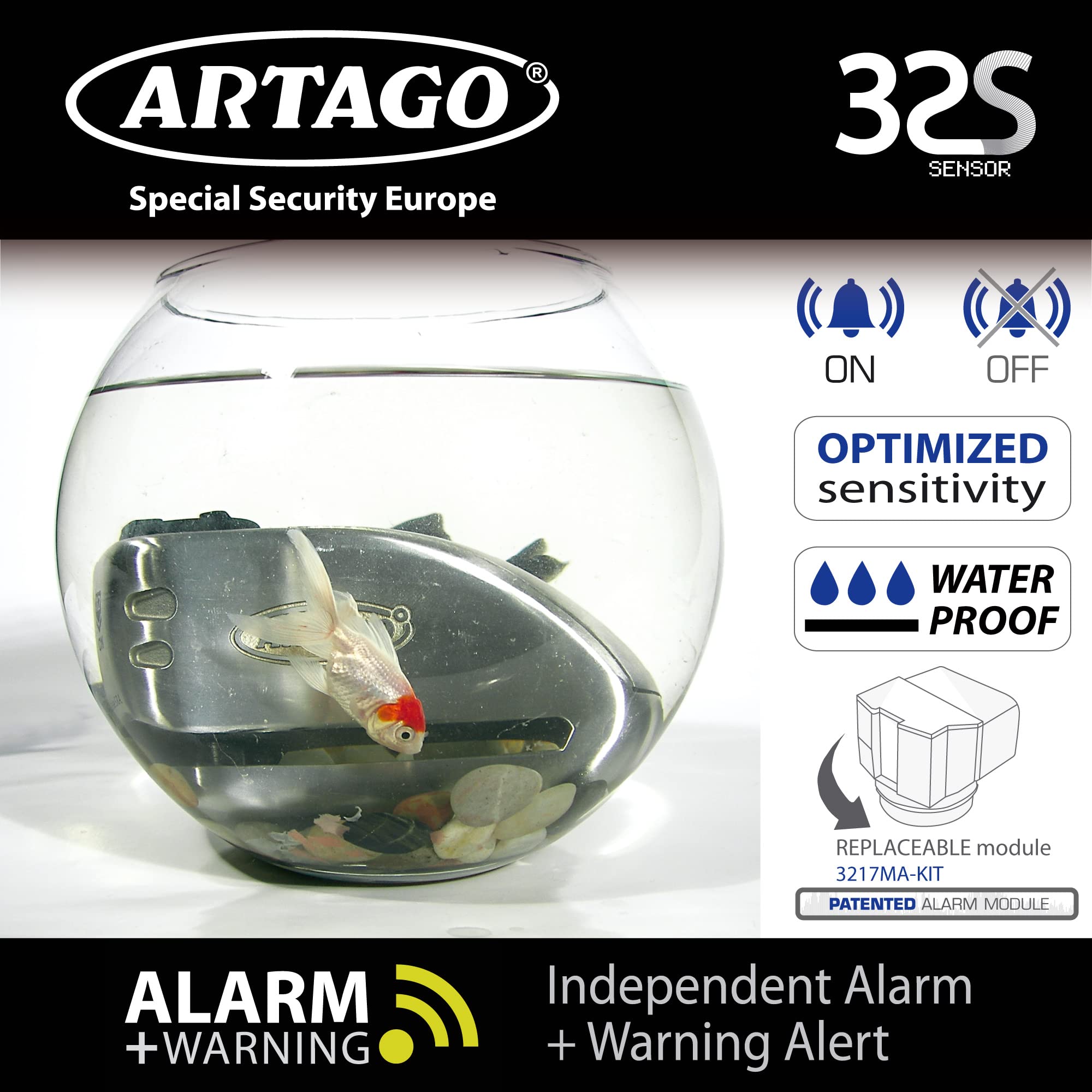 ARTAGO 32S5 Pack Antifurto Bloccadisco con Allarme 120db Alta Sicurezza + Supporto per Ducati Monster Diavel, Omologato Sra
