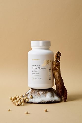 Miniatura 2 de Illuminate Labs Panax Ginseng Extract Cápsulas | 200 mg | Apoya la energía, la función cognitiva y el estado de ánimo | Probado por terceros y