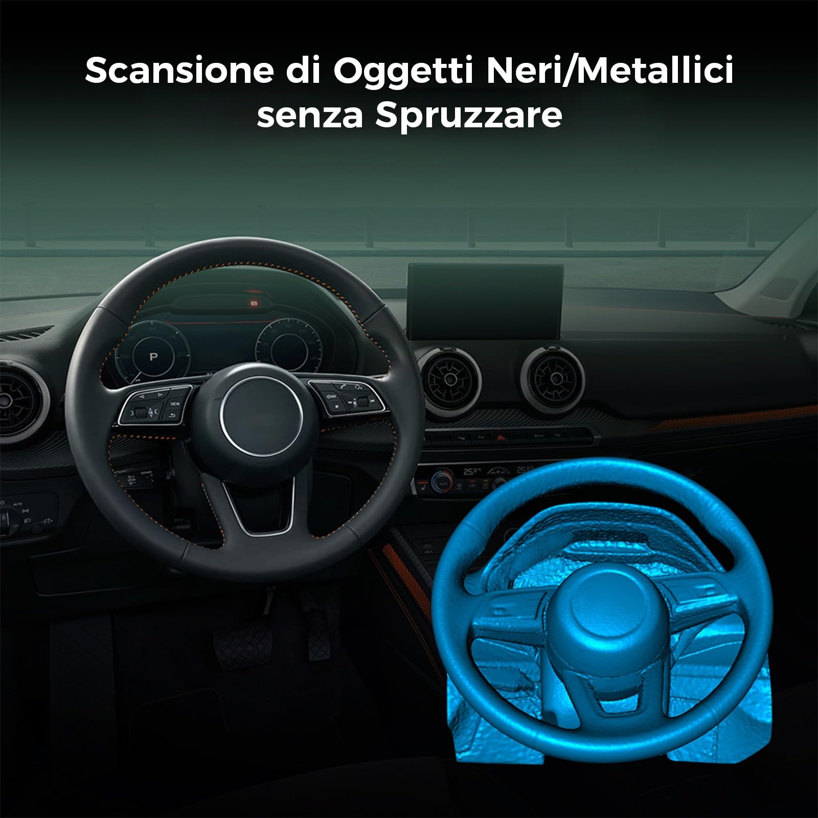 Creality CR-Scan Ferret SE - Scanner 3D per Stampa 3D, 0.1 mm Precisione Scanner da Tavolo con Tracciamento Anti-Shake, 24 Bit Full-color, 30 FPS (Velocità Scansione) per Windows macOS
