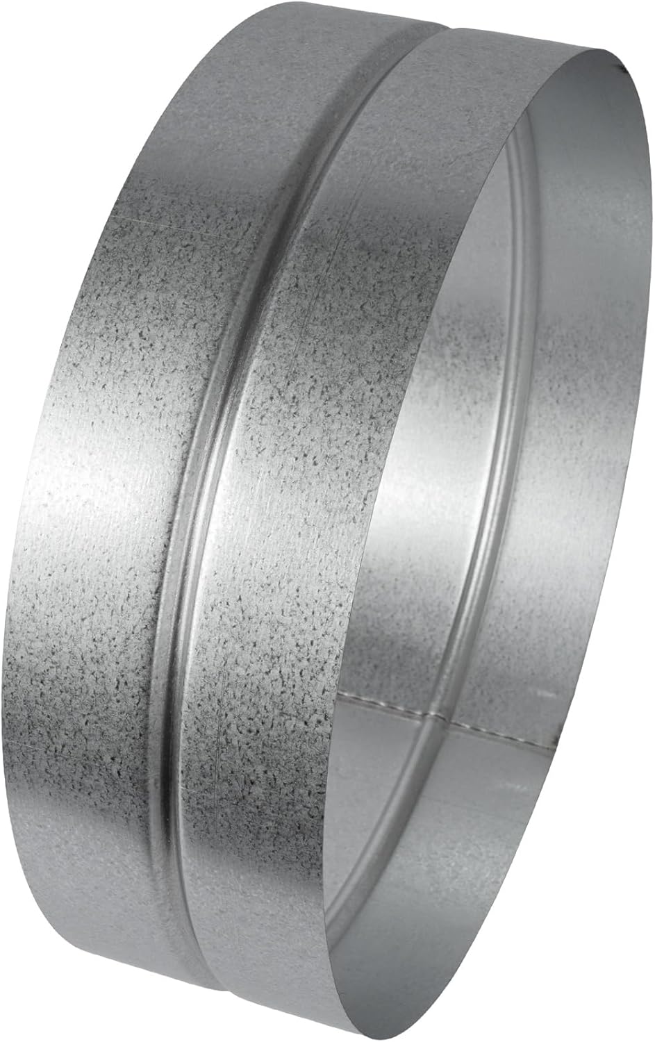 Vent Systems 12'' Inch Galvanized Steel Duct Connector - Round Ventilation Duct Extension - Metal Dryer Vent Coupler - Metal Hose Coupling - Dryer Pipe Connector Fittings - Inline HVAC Ducting Insert