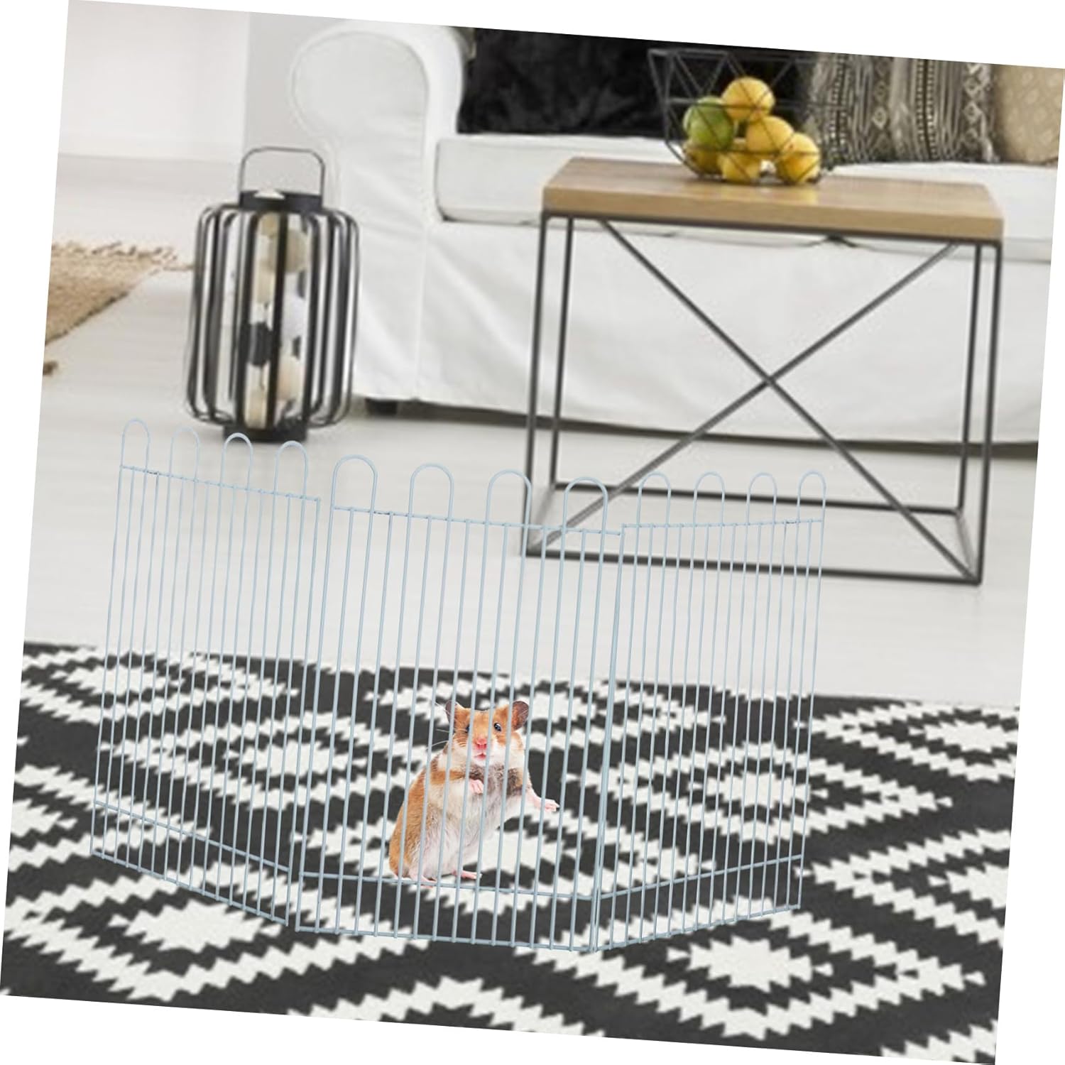 Balacoo 1 Set Small Pet Playpen Panels for Hamster Guinea Pig and Small Animal Activities and Easy to Store for Indoor and Outdoor Use