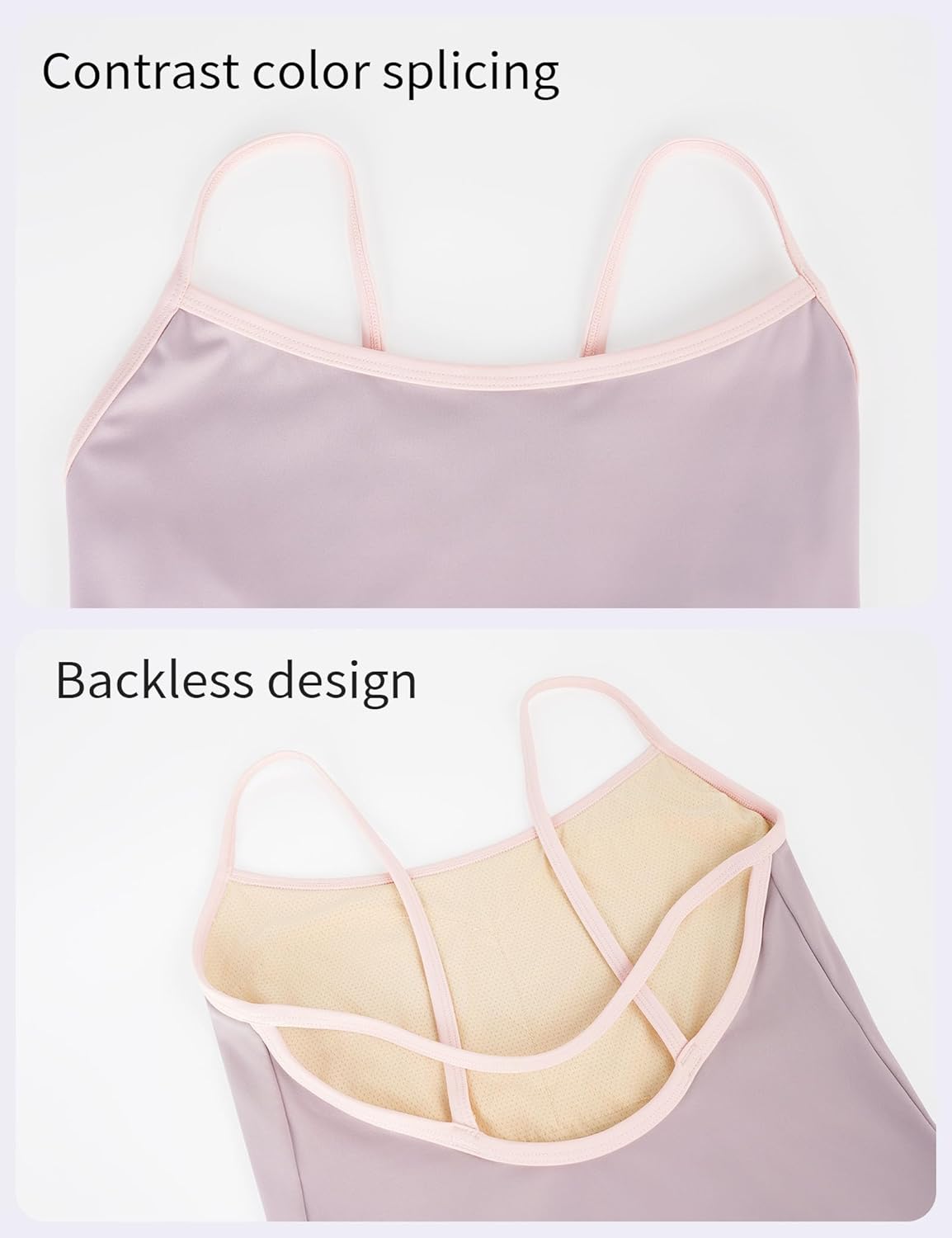 Women's Camisole Ballet Dance Leotards for Adult Gymnastics Bodysuit with Lining - Image 5