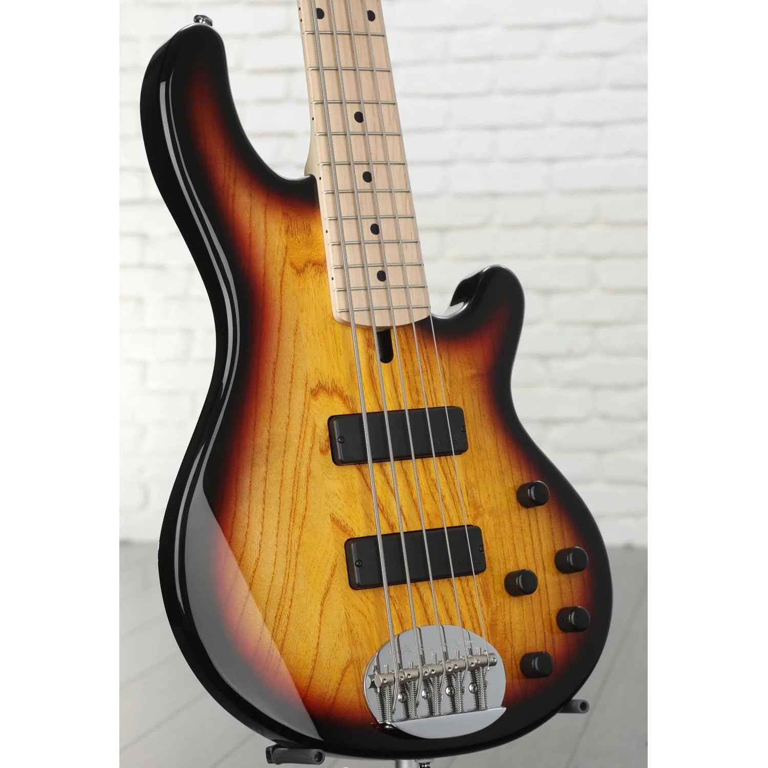 Lakland Skyline 55-01Bass 3-Tone Sunburst with Maple, Fender Rumble 15, Ernie Ball P06077 Bundle
