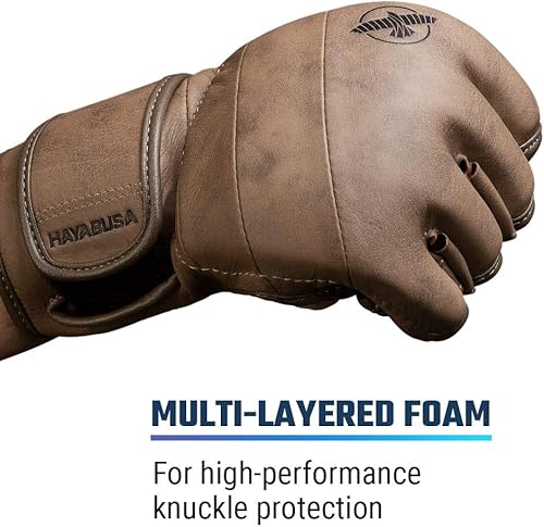 Miniatura 5 de Hayabusa T3 LX - Guantes de piel de 4 onzas para lucha MMA para hombres y mujeres