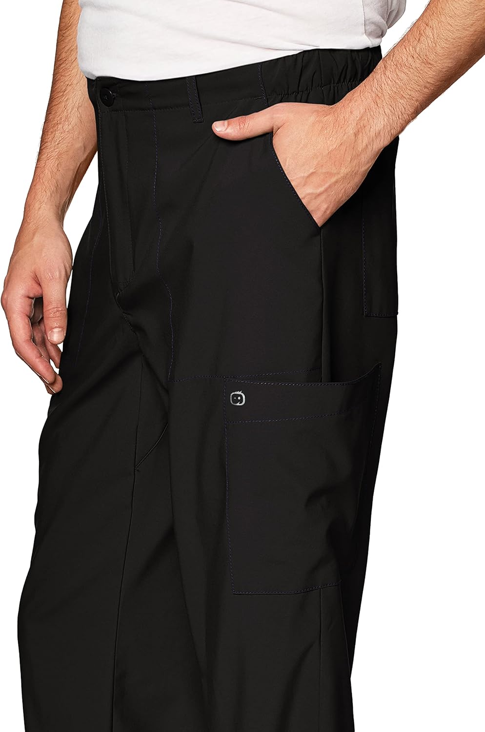 WonderWink Mens Men's Flat Front Cargo Pant - Image 2