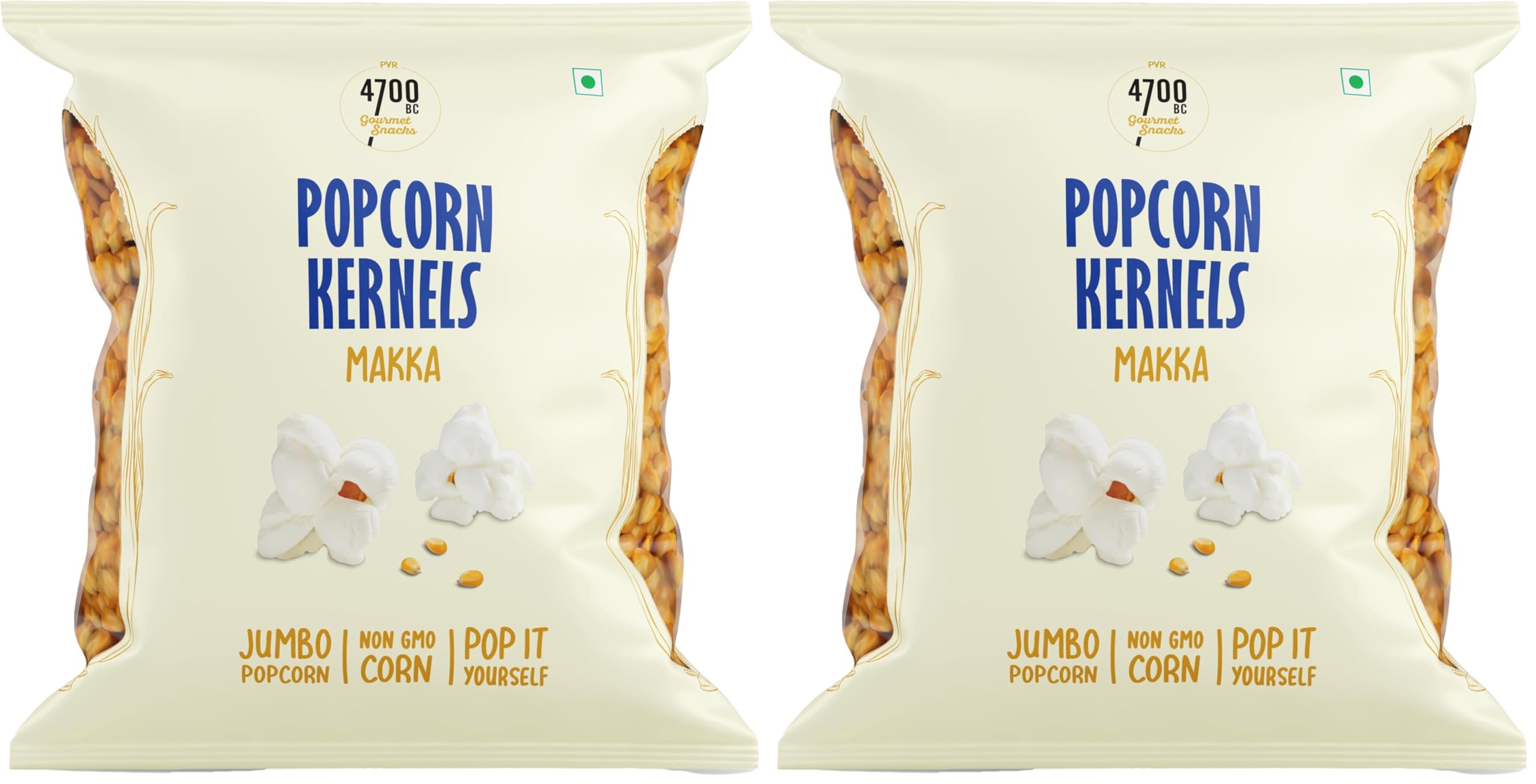4700BC Classic Popcorn Kernels | Makka Corn | 500g | Jumbo Butterfly Kernels | High Pop Rate | Crunchy & Fluffy | Home Made Healthy Snack - Ideal for Movie Nights & Snacking (Pack of 2)-image-13