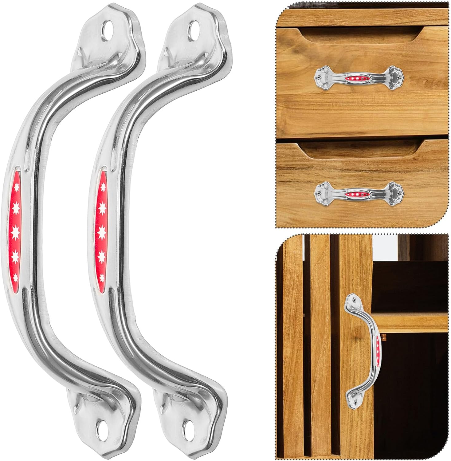 10pcs Stainless Steel Pull Handles 4-inch Drawer Pulls Cabinet Wardrobe Replacement Metal Handles for Doors and Chest Industrial Hardware for Home and Office Use