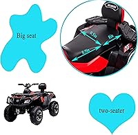 Vista 6 de Kids ATV,TAMCO Ride on ATV 24V 4MD Battery Powered Electric Vehicle w/LED Lights,EVA tire, High & Low Speed, Horn,Ride on Car for Boys & Girls Gift