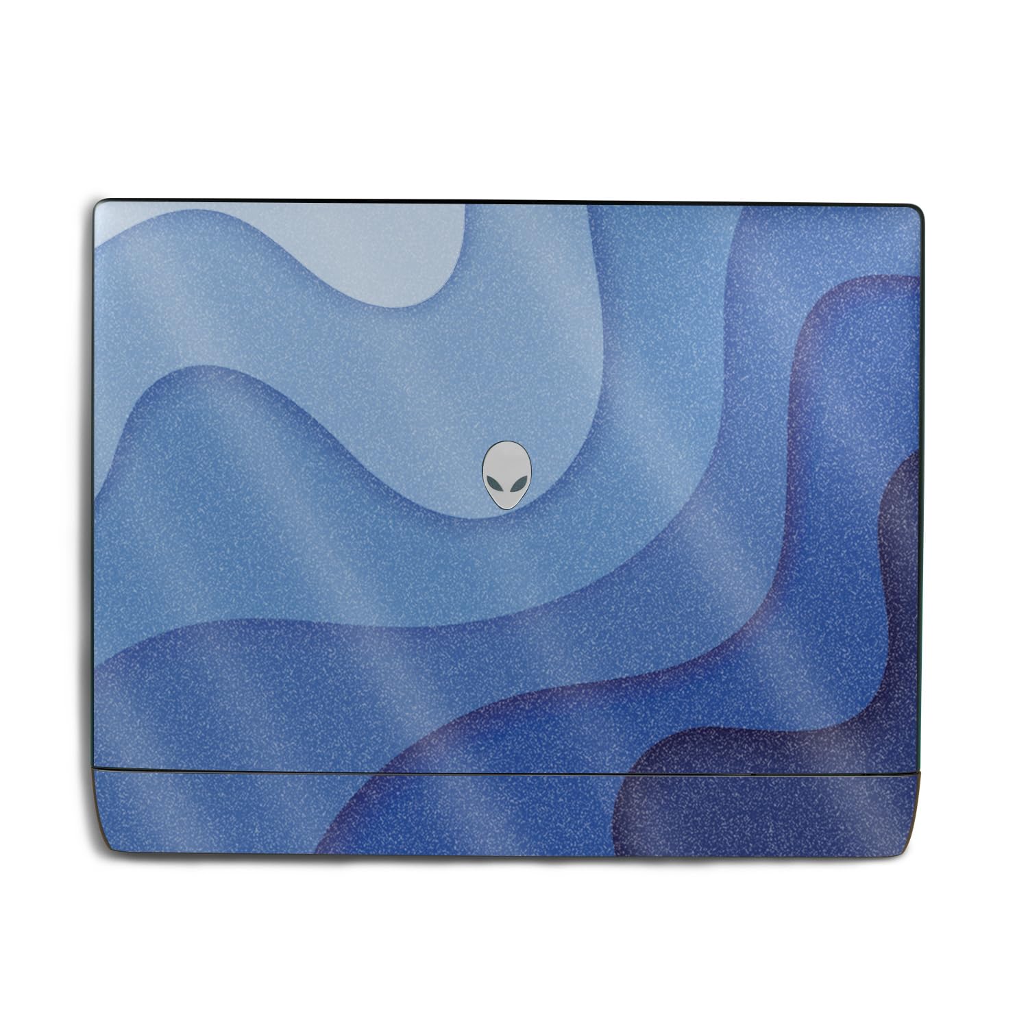 Glossy Glitter Laptop Skin Compatible with Alienware 18 Area-51 (2025) - Papercraft Blue - Premium 3M Vinyl Protective Wrap Decal Cover - Easy to Apply | Crafted in The USA by MightySkins