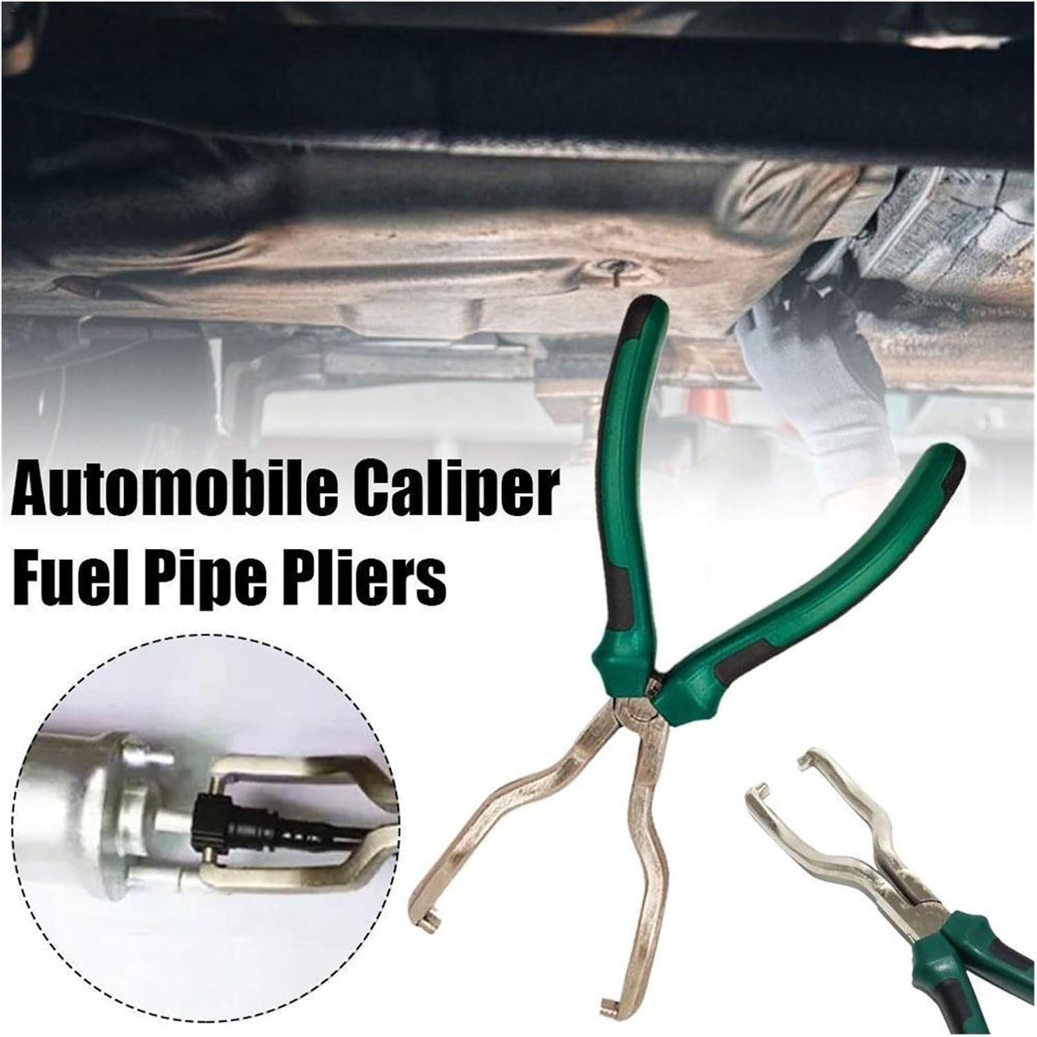 Car Fuel Filter Line Plier Maintenance Universal Quick Disconnect Release Steel Gasoline Repair Tool Hose Pipe Clip(6 packs)