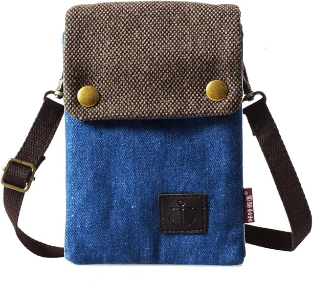 LassZone Women Girls Cute Canvas Crossbody Bags Wallet Cellphone Purse Shoulder Bag Wristlet Handbags