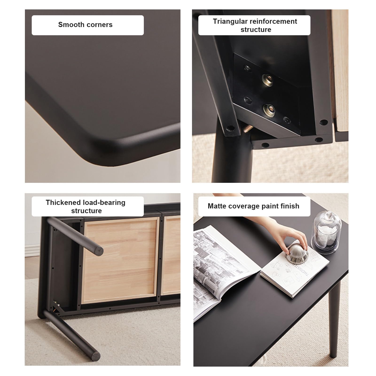 ダークウッドの木製デスク 3引き出し付き プラン 引出付き木製デスク 幅1400 奥行600 高さ720 RY-PD1460DR